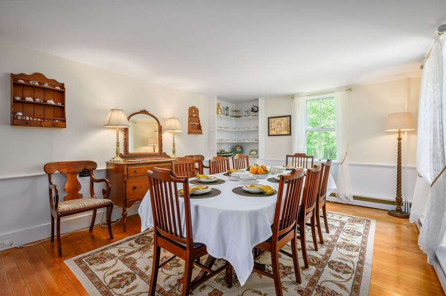 Family dining seats 8 - 98 West Road Orleans Cape Cod New England Vacation Rentals