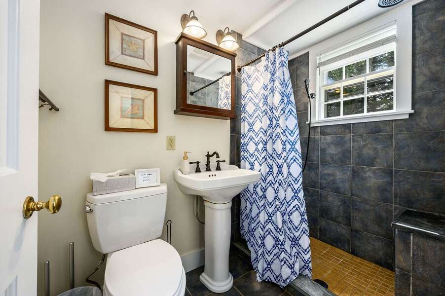 EnSuite full bathroom for the first floor - 98 West Road Orleans Cape Cod New England Vacation Rentals