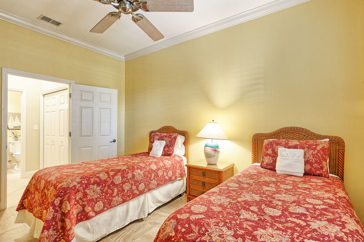 Twin Beds in Guest Room