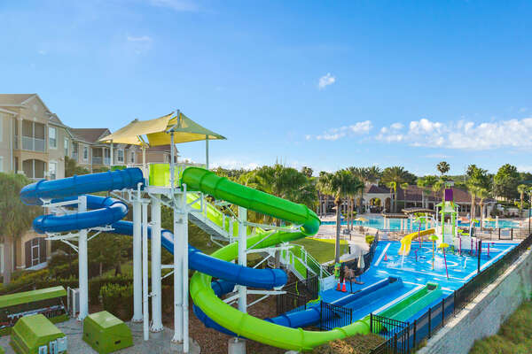 On-site amenities:- Water slide park