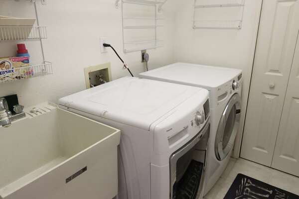Large Laundry Space with Laundry Sink