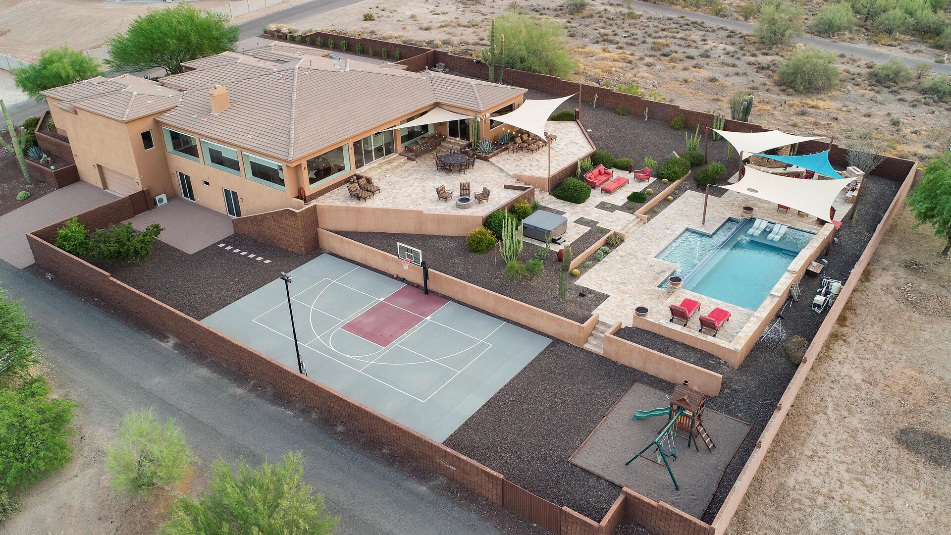 Aerial Photo of Desert Estate - The playground is no longer available