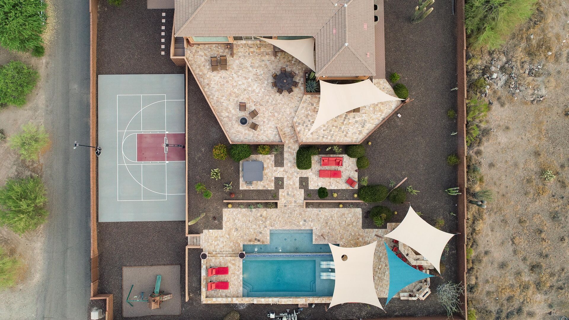Aerial Photo of Desert Estate - The playground is no longer available