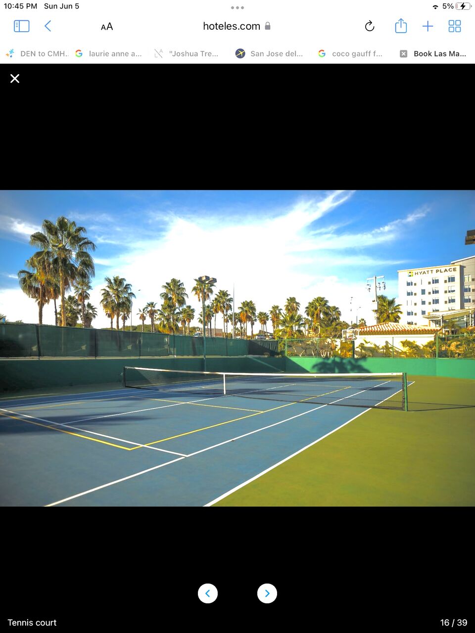 Tennis and pickle ball right in the complex. There's a nine hole putting green too!
