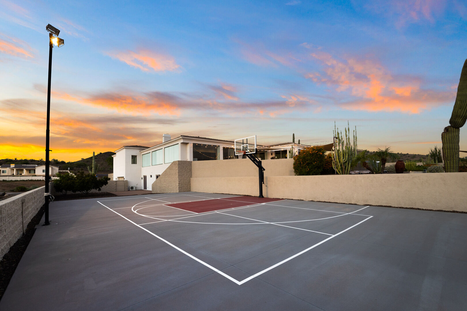 Basketball Court at Desert Estate