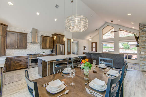 Spacious Kitchen and Dining Areas
