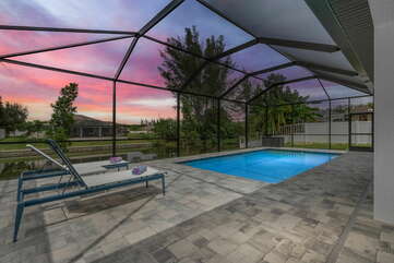 4 bedroom vacation rental with private heated pool