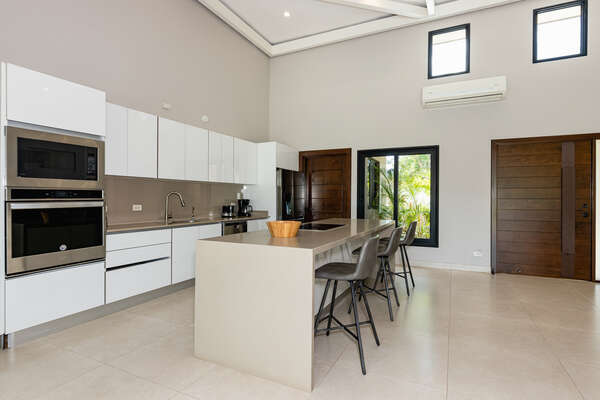 Modern full-equipped kitchen