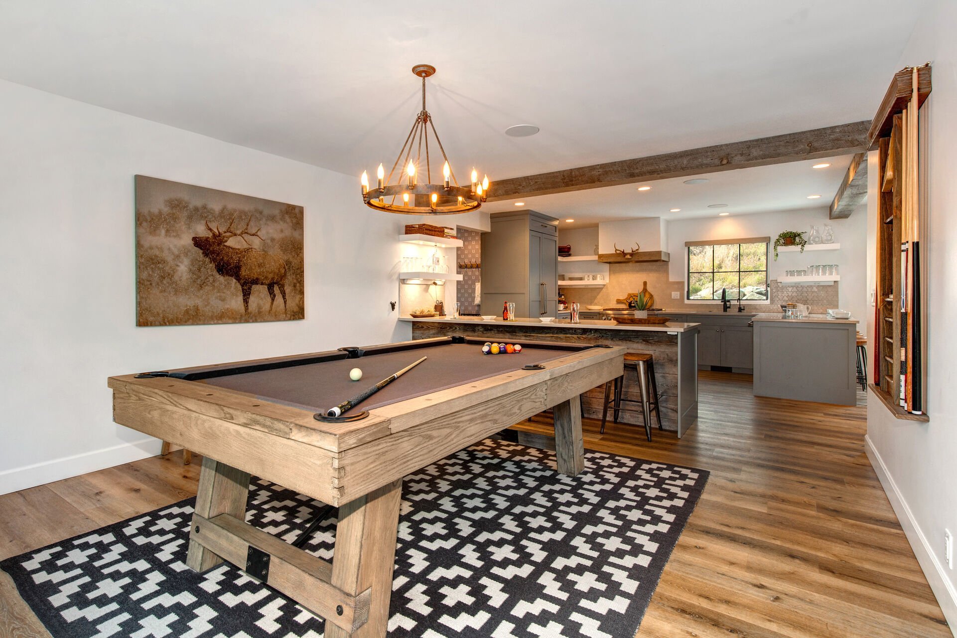 Pool Room Off the Kitchen