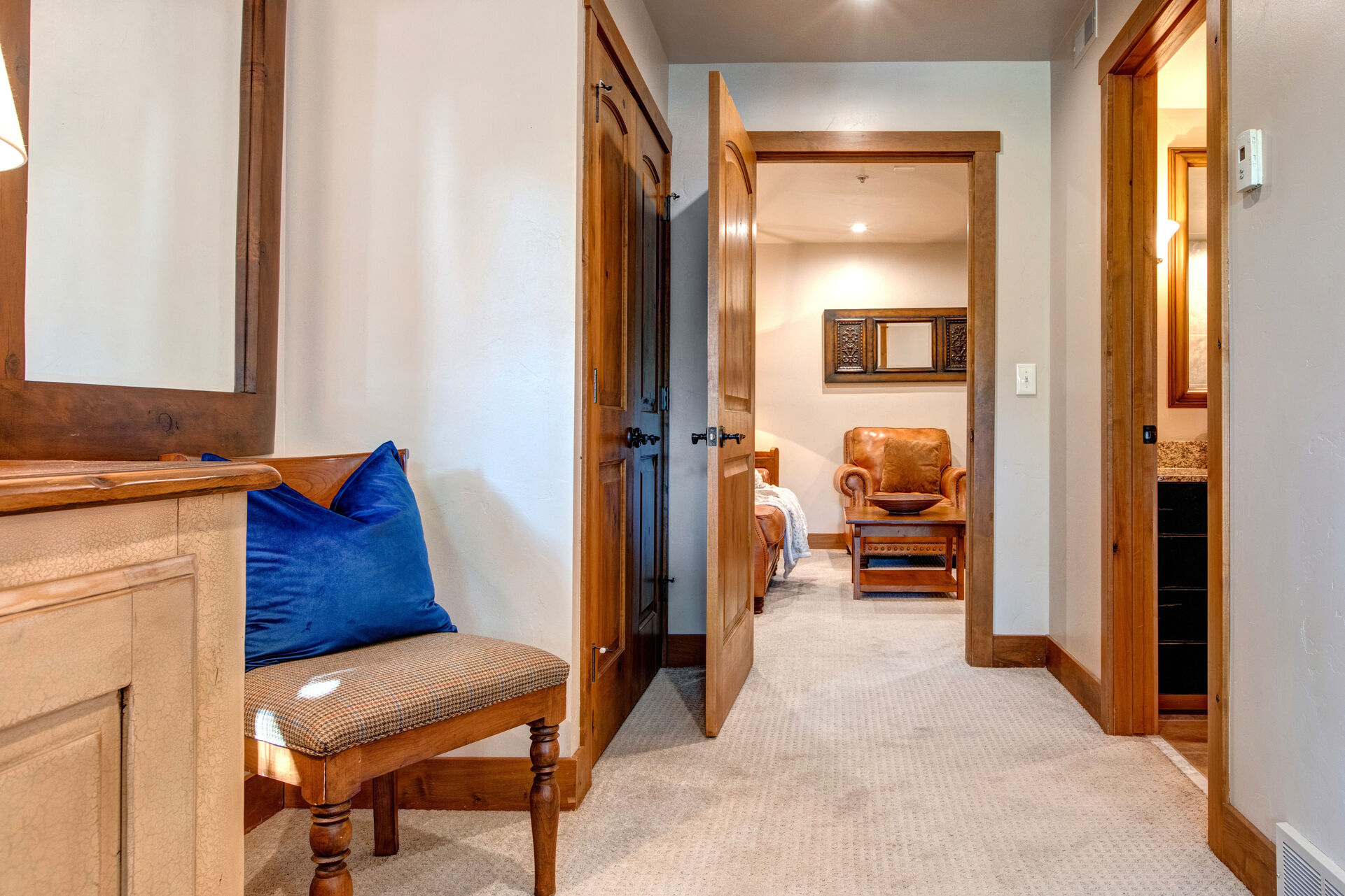 Master Bedroom entrance from private sitting room