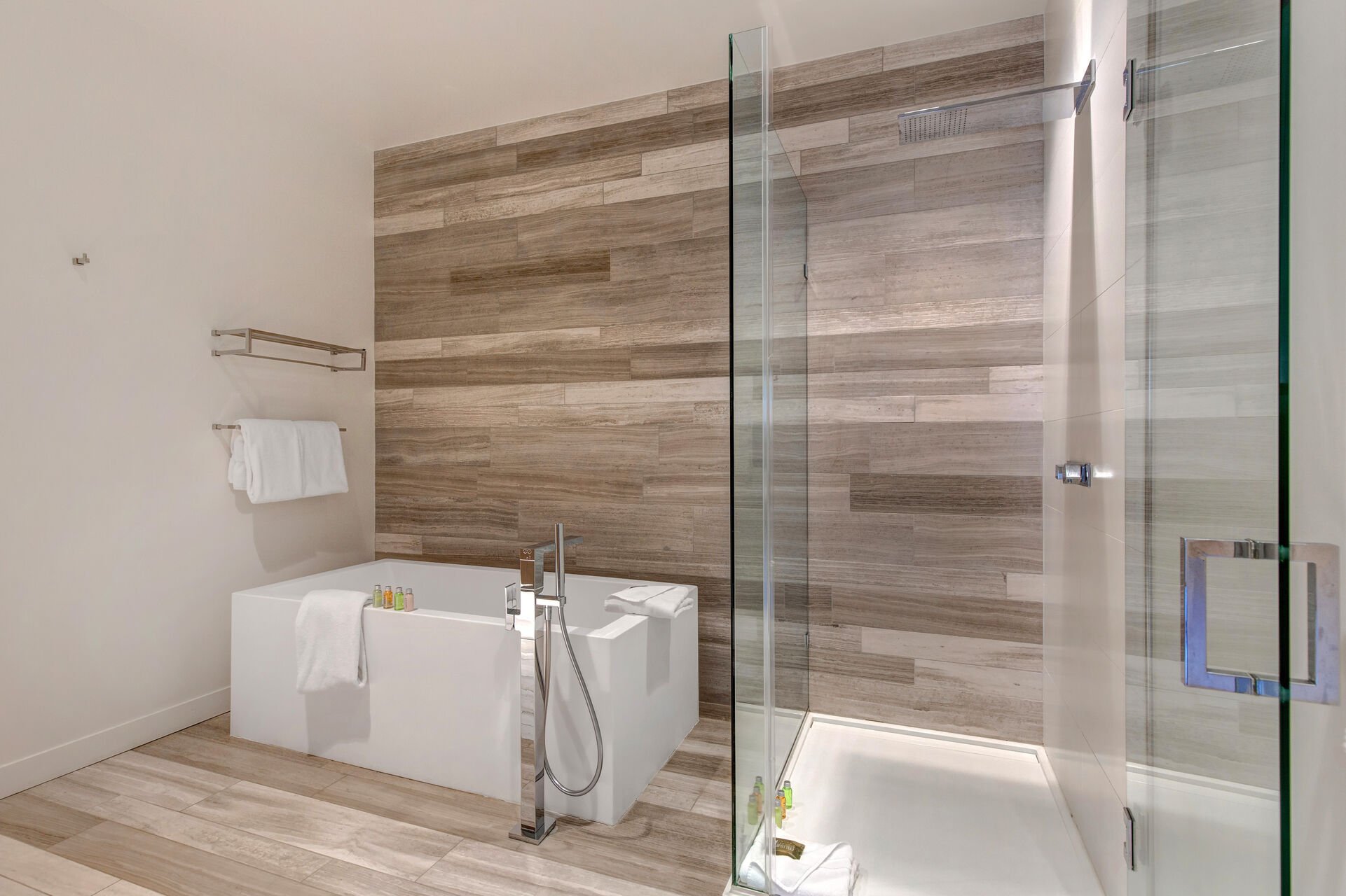 Master Bath with a Soaking Tub and Separate Shower