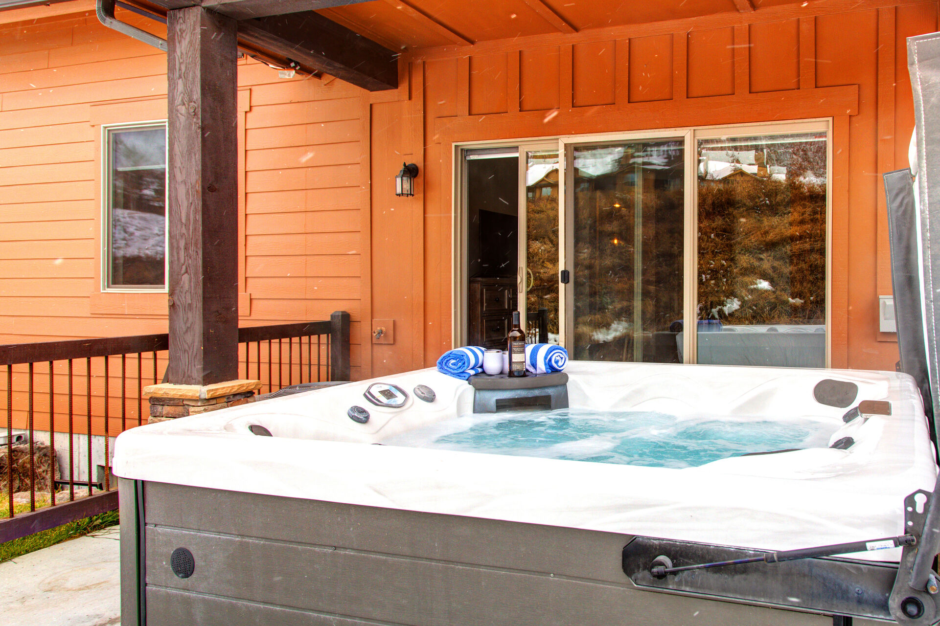 Back Patio with a Private Hot Tub