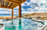 Private hot tub with view of Bear Lake