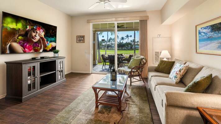 K3 offers central air-conditioning, high speed wireless internet and a 75” TV