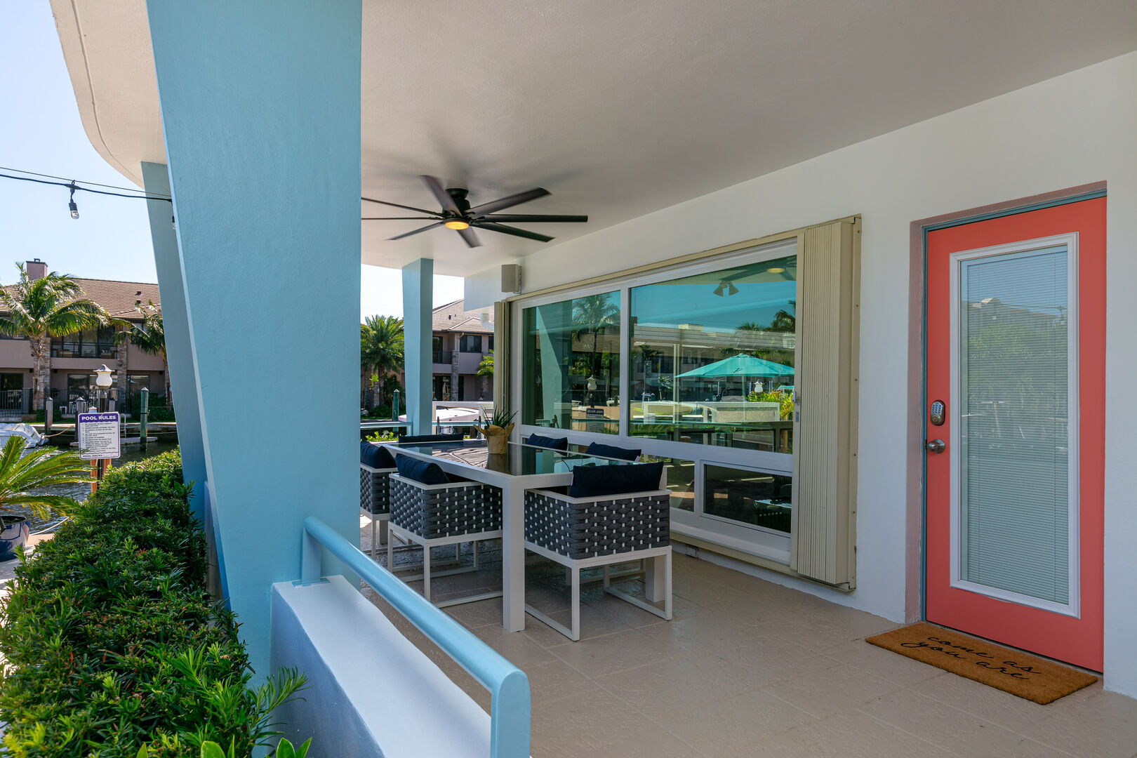 Salt Aire Key is made up of (4) separate luxury condos and a large common area with heated pool, hot tub, multiple loungers and a private dock on the lagoon.