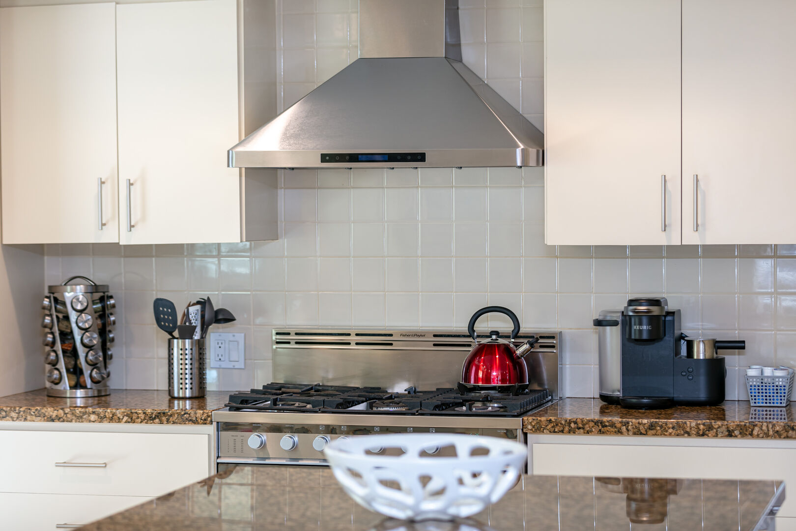 The kitchens in all four condos at Salt Aire Key include updated, top of the line appliances.