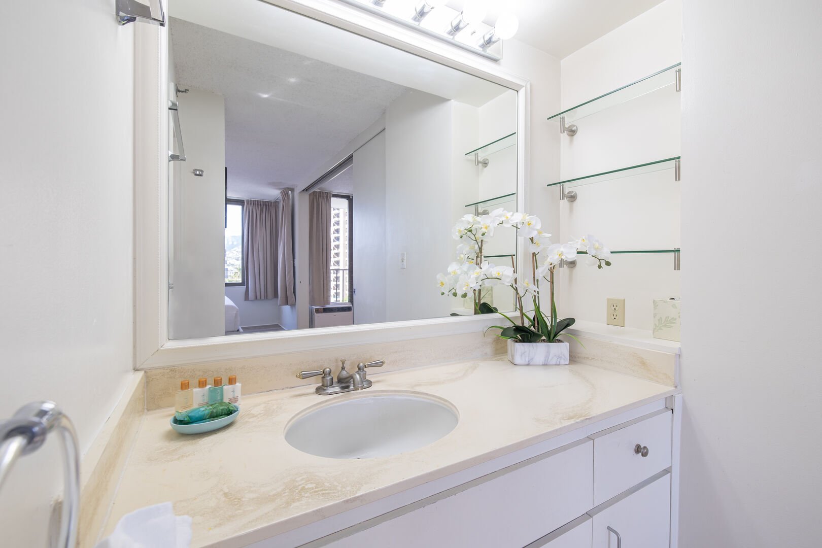 Full bathroom - vanity with cabinet