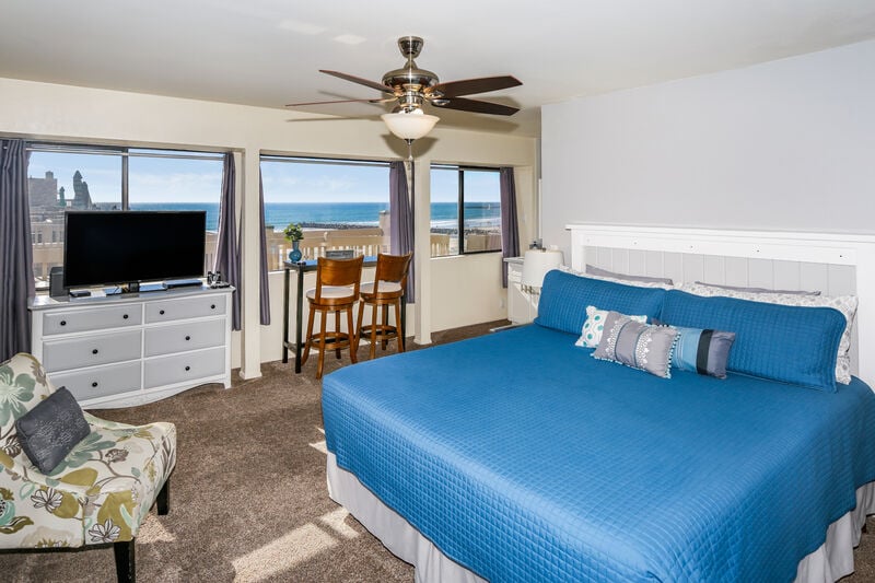 Upstairs master bedroom with amazing ocean view
