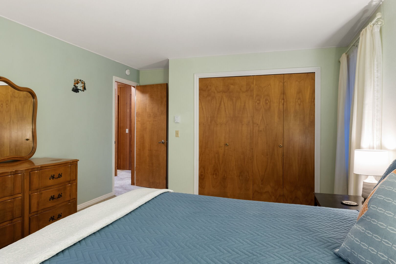 Moose Jam ~ bedroom #2 on main level w/queen size bed