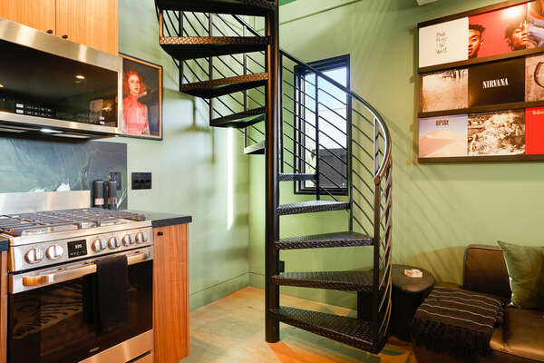 Spiral Stairs to 2nd Floor