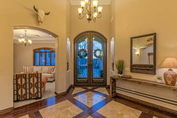 Front foyer to our luxurious home with over the top amenities.