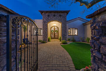 Welcome to our upscale luxury home with private gated entrance.