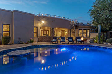 Close your eyes and wish to be in this exquisite outdoor setting with resort amenities.