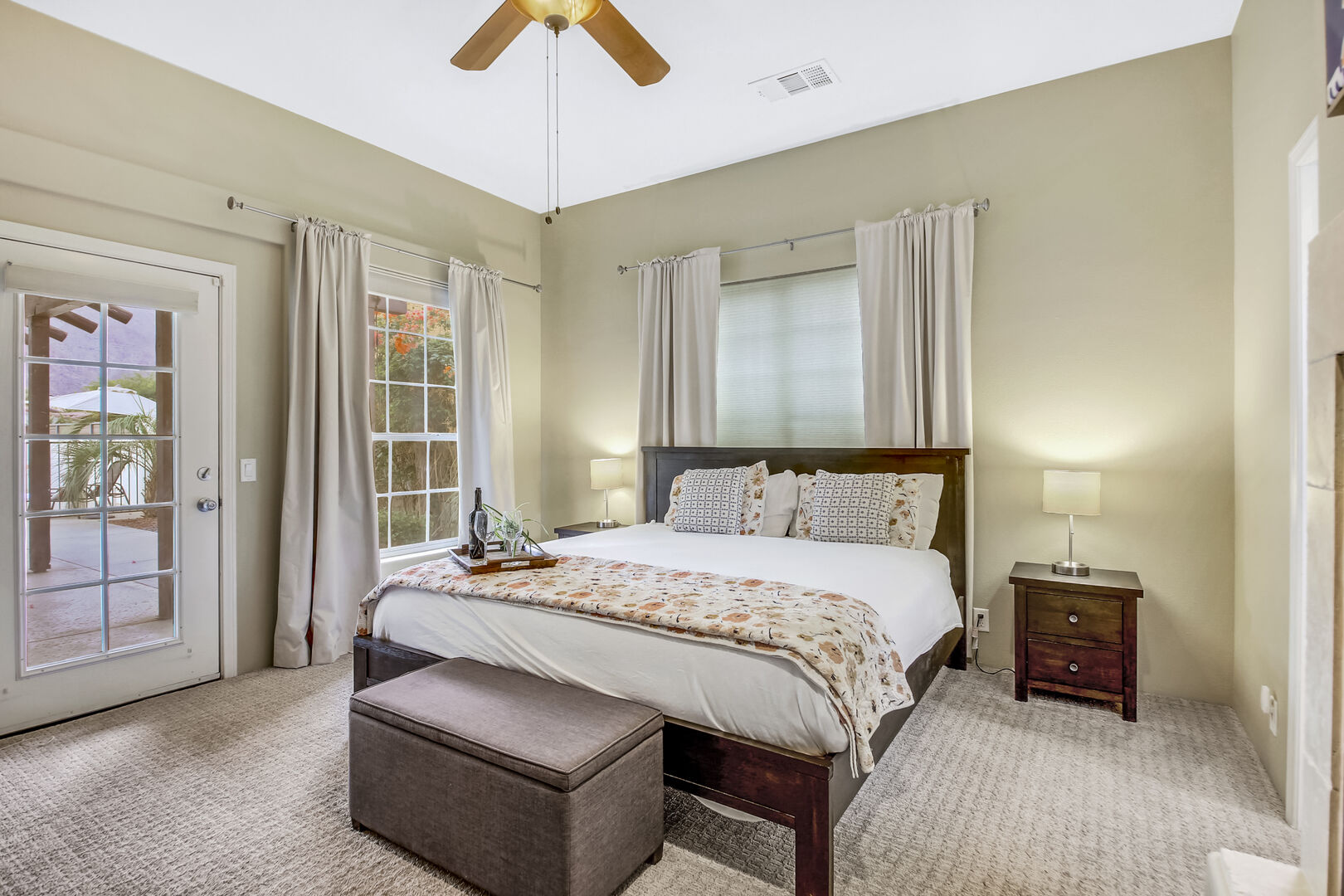 Master Suite 1 features a 50-inch TCL with Roku Smart television.