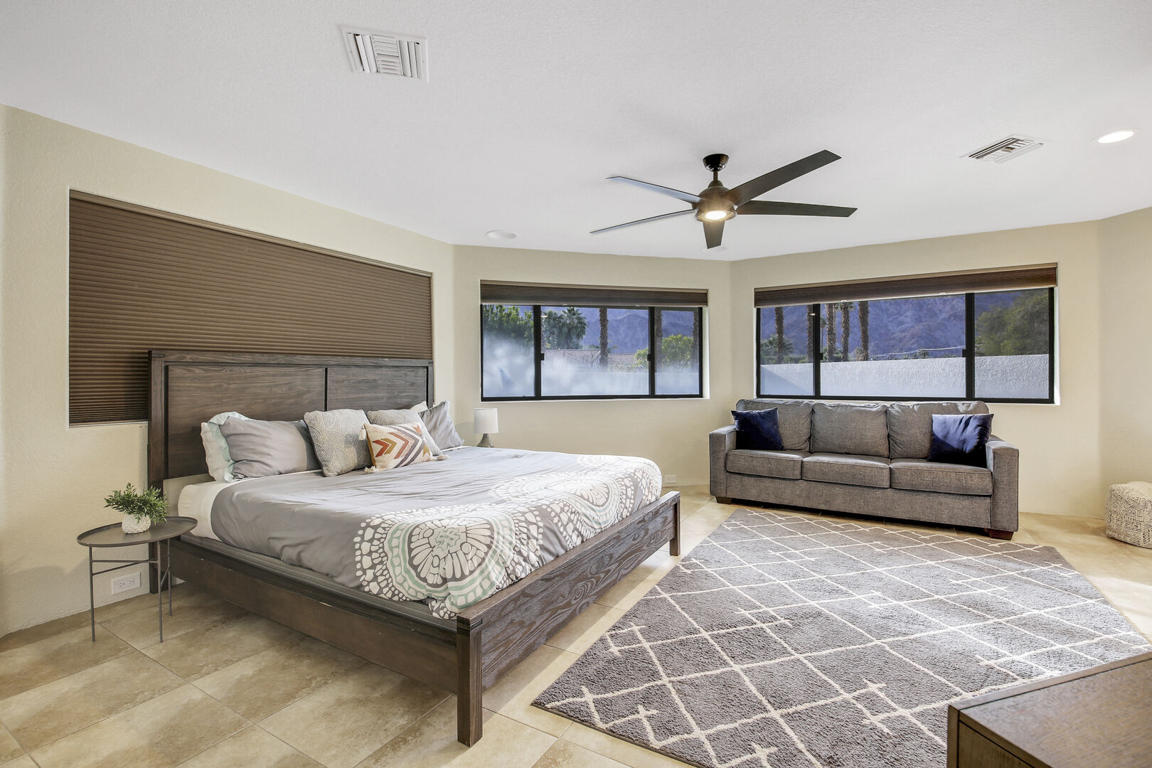 Bedroom 3 is located next to Master Suite 1 and features a Queen-sized Bed and a Queen-sized Sofa Sleeper.