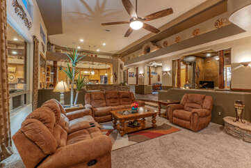 Home has well appointed and comfortable living spaces.
