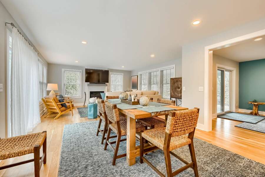 Dining room to family room 129 Hardings Beach Rd Chatham-Cape Cod-New England Vacation Rentals