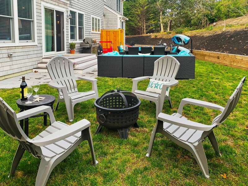 Enjoy evenings by the fire at 129 Hardings Beach Rd Chatham-Cape Cod-New England Vacation Rentals