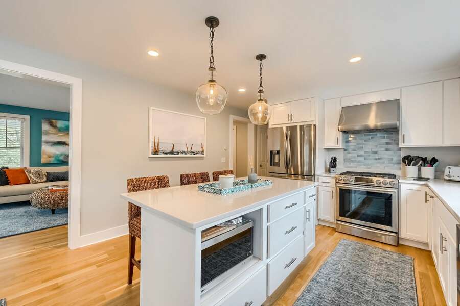 All stainless steel appliances at 129 Hardings Beach Rd Chatham-Cape Cod-New England Vacation Rentals
