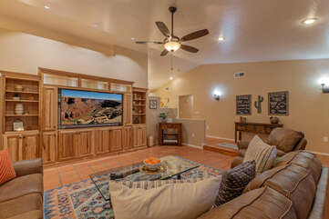 Our well appointed home features an appealing southwestern theme.