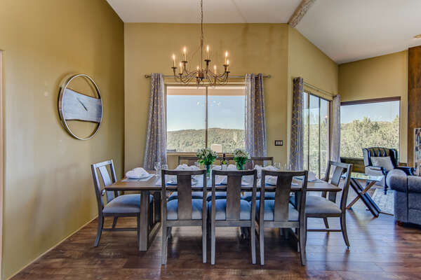 Dining Area with Preserve Views
