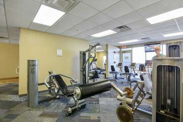 Fitness room at the resort