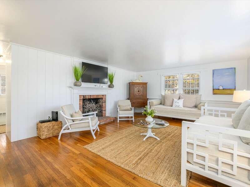 Living room with couches , occasional chairs and flat screen tv-63 High Point Rd N Chatham - Cape Cod - New England Vacation Rentals