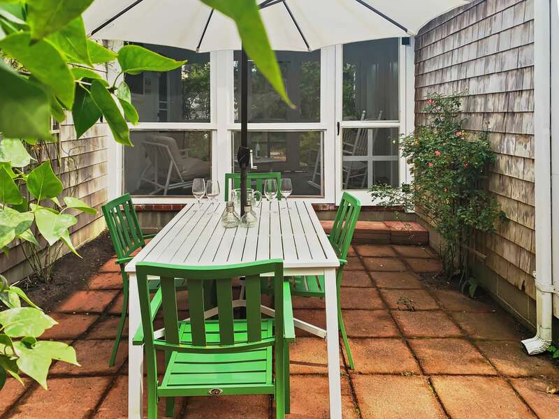 Cozy patio for outdoor dining-63 High Point Rd N Chatham - Cape Cod - New England Vacation Rentals
