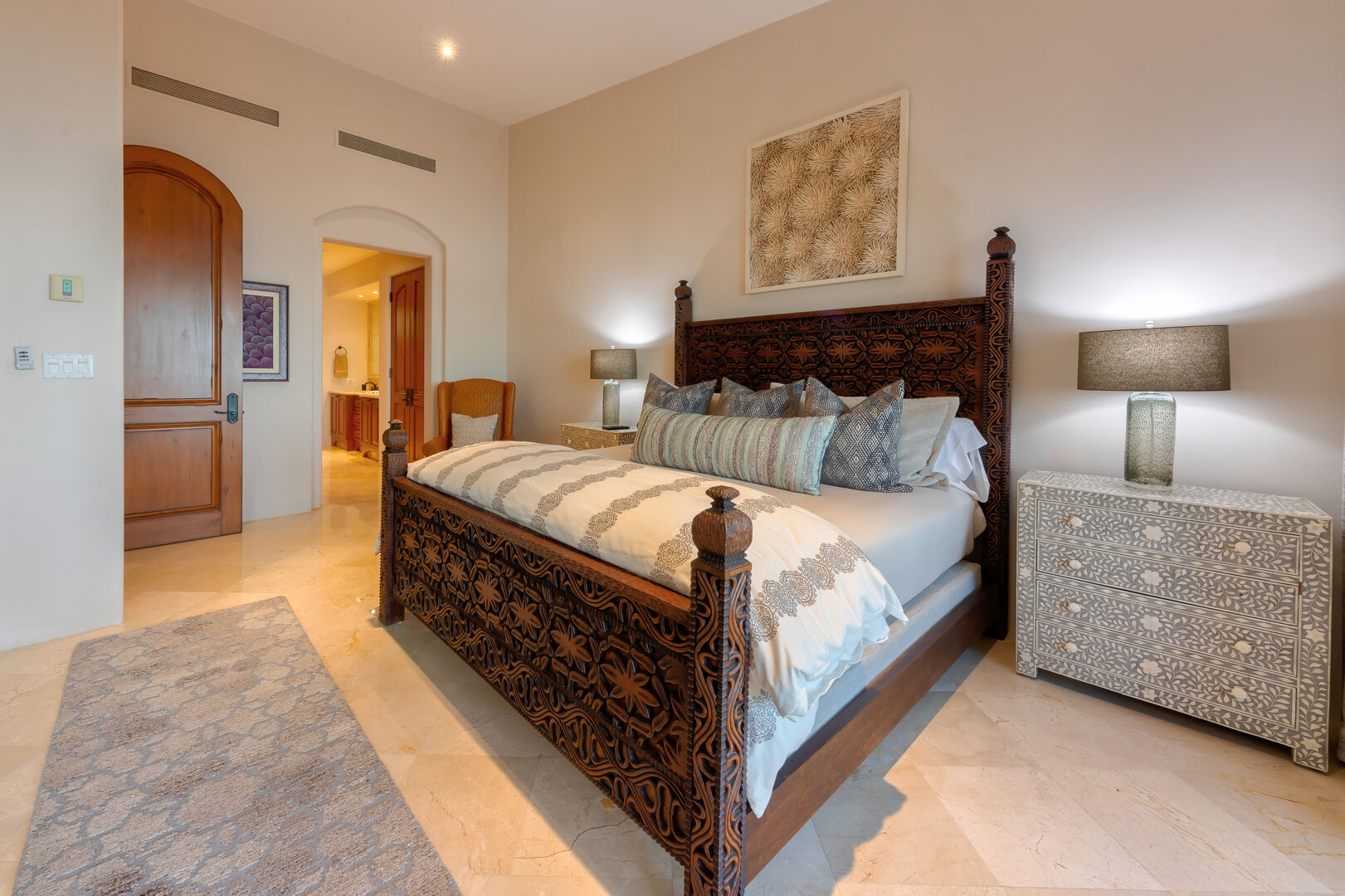 Third Master Bedroom with a king size bed and a nightstand