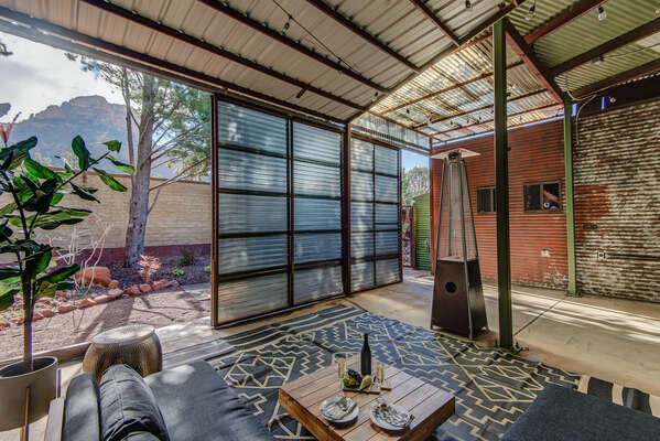 Covered Patio with Red Rock Views