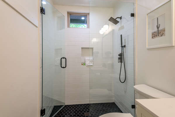 Full Shared Bath 2 with a Shower with Two Shower Heads