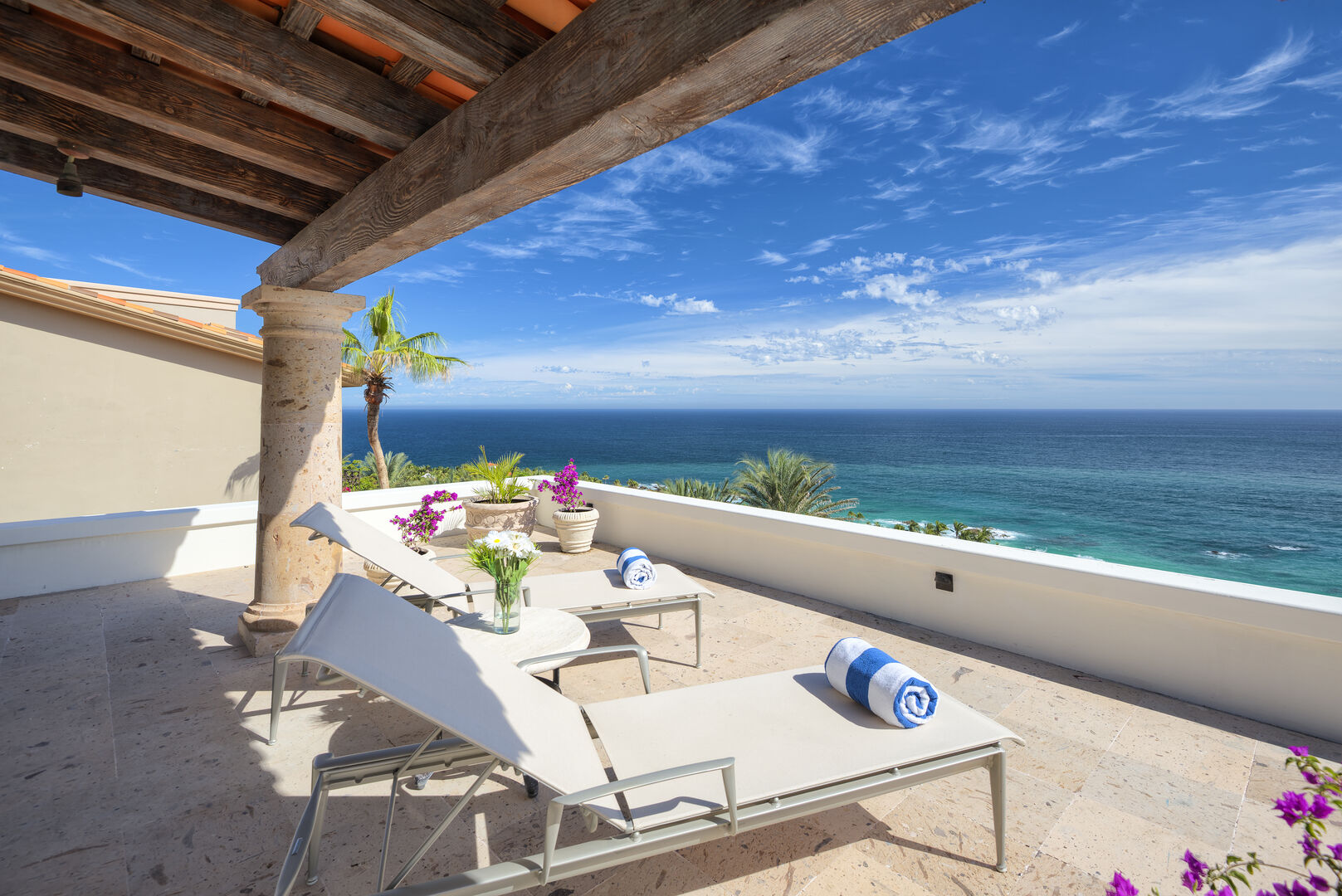 Ocean views from this villa located in Los Cabos