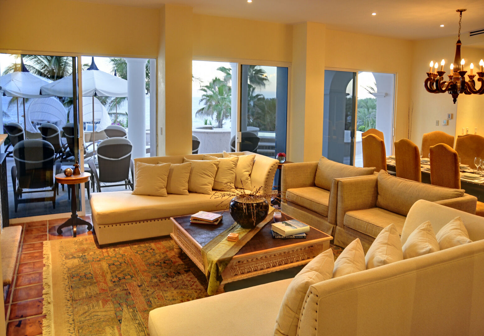 Living Room of Villa 243 Luxury Villa in Los Cabos