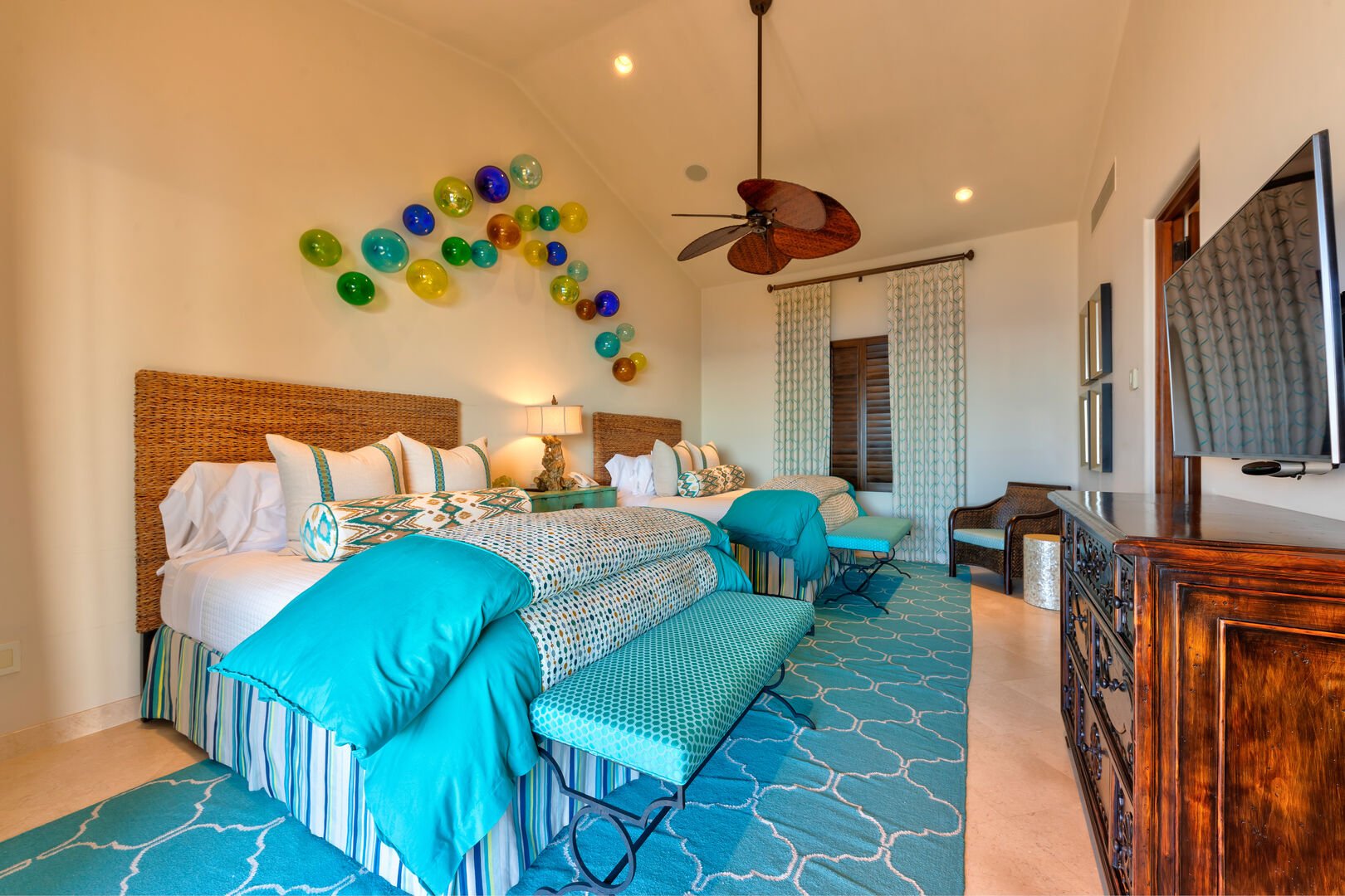 A bedroom with two beds at the Espiritu Casita 101