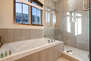 Master Bath Jetted Tub and Oversized Tile/Glass Shower