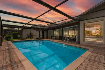 Heated saltwater pool Cape Coral, Florida