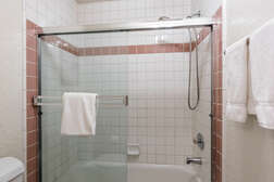 Downstairs Shared Bathroom - Shower and Tub