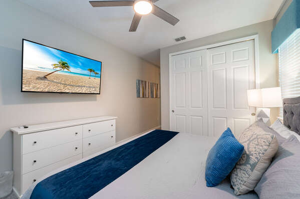 Upstairs Master Suite showing TV