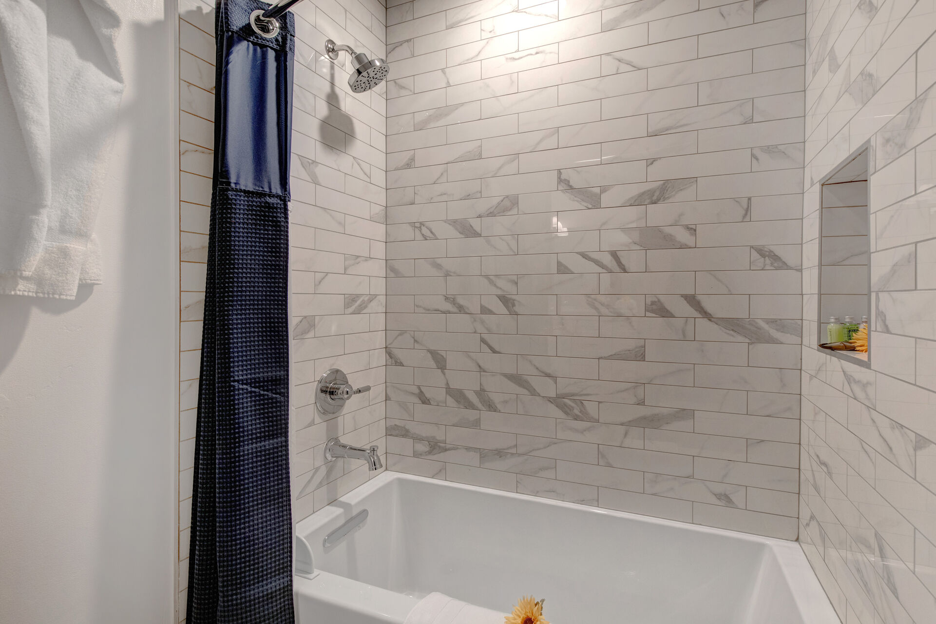 Bedroom 2 Bathroom with double sinks and tub/shower combo