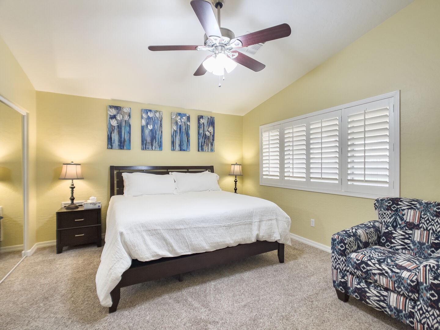 Master Bedroom with Access to Backyard!